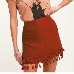 Lulu’s Tassel Mini Skirt